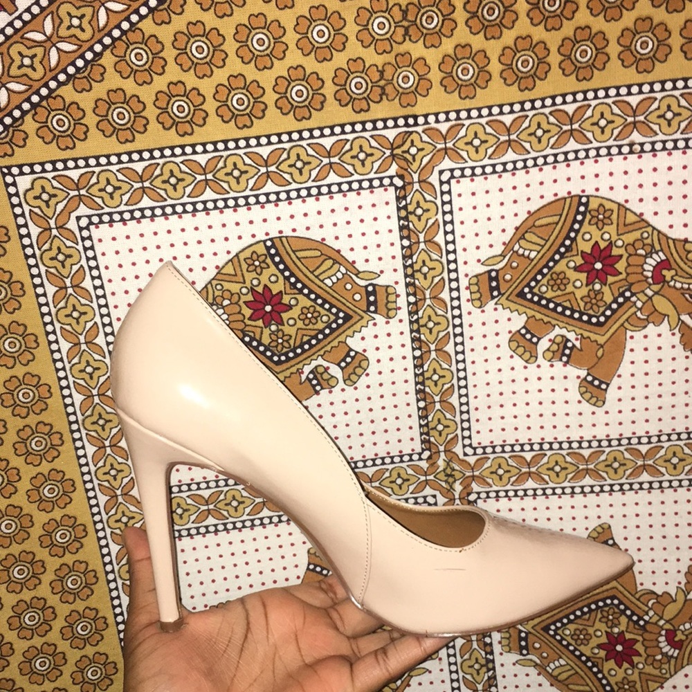 Steve Madden nude heels.
